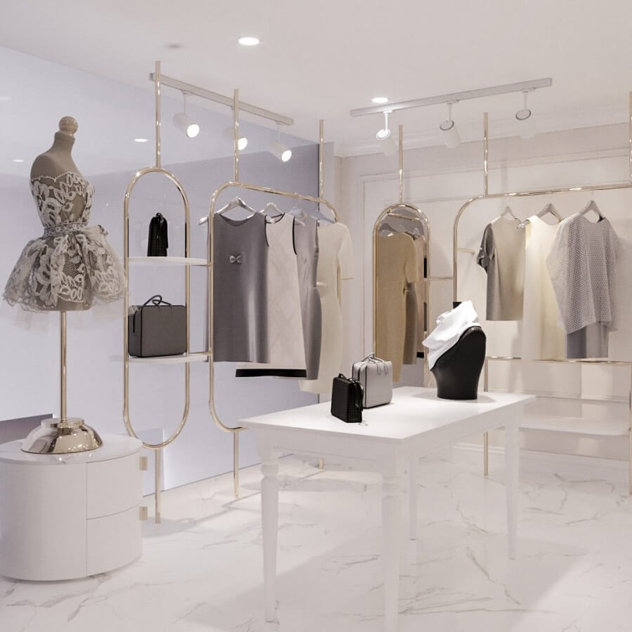 Mẫu thiết kế showroom thời trang
